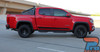Red Chevy Colorado Rampart Rocker Panel Stripes – Add a bold accent to your Chevy Colorado WT, LT, Z71 (2015-2022) with black rocker stripes. Made with precision-cut 3M 2080 vinyl for long-lasting performance.