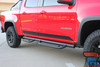 Red Chevy Colorado Rampart Rocker Panel Stripes – Add a bold accent to your Chevy Colorado WT, LT, Z71 (2015-2022) with black rocker stripes. Made with precision-cut 3M 2080 vinyl for long-lasting performance.