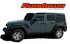 RUNDOWN Jeep Wrangler Hood to Fender Vinyl Graphics Decal Stripe Kit : Jeep Wrangler Vinyl Graphics Decals Stripes Kit