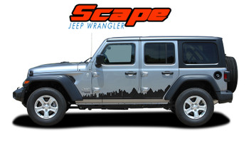SCAPE for Jeep Wrangler Side Body Vinyl Graphics Decal Stripe Kit