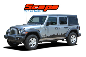 SCAPE for Jeep Wrangler Side Body Vinyl Graphics Decal Stripe Kit