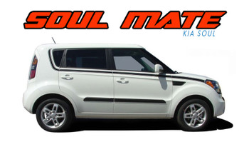 SOUL MATE Upper Body Line Accent Vinyl Graphics Decal Stripe Kit : Kia Soul Vinyl Graphics Decals Stripes Kit