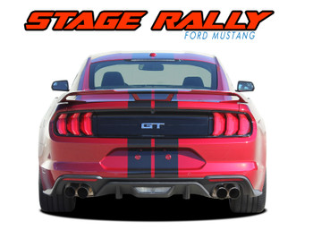 STAGE RALLY Lemans Style 7" Wide Racing Rally Stripes Vinyl Graphics Kit : Ford Mustang Vinyl Graphics Decals Stripes Kit