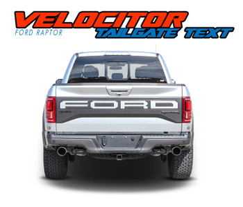 VELOCITOR TAILGATE 2018 2019 Ford Raptor Tailgate Text Letter Decals