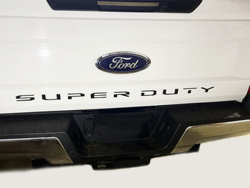 2017-2019 Ford Super Duty F-250 F-350 Tailgate Letters Inlay Decals Stripes Vinyl Graphics Kit