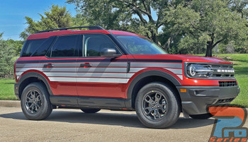 SUNSETTER DIGITAL MONO, for 2021-2026 Ford Bronco Sport Side Door Decals Body Stripes Vinyl Graphics Kit