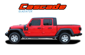 CASCADE for 2020-2026 Jeep Gladiator Body Mountain Vinyl Graphics & Decal Stripe Kit