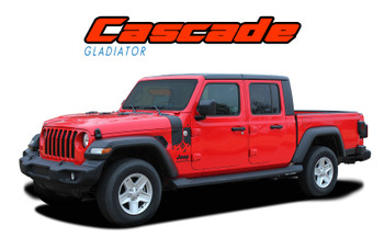 CASCADE for 2020-2026 Jeep Gladiator Body Mountain Vinyl Graphics & Decal Stripe Kit