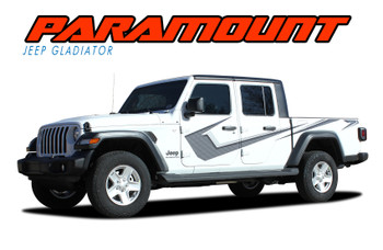 PARAMOUNT DIGITAL PRINT for Jeep Gladiator Side Body Star Vinyl Graphics Decal Stripe Kit