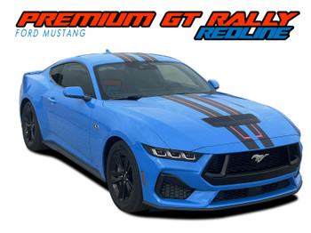 Ford Mustang PREMIUM GT RALLY REDLINE Racing Stripes Vinyl Graphic Decals Stripes Kit