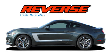 REVERSE C Stripe Reversible Side Door Vinyl Graphic Decals Stripes Kit : Ford Mustang Vinyl Graphics Decals Stripes Kit