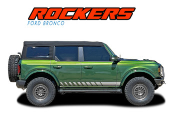 ROCKERS Ford Bronco "Full Size" Body Decals Side Door Vinyl Graphics Stripe Kit