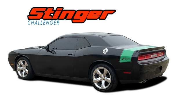 SWINGER TAILBAND Factory OEM Scat Pack Hellcat Style Rear Quarter Panel Trunk Vinyl Rally Stripes : Dodge Challenger Vinyl Graphics Decals Stripes Kit