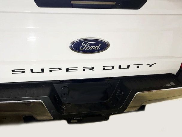 2017-2019 Ford Super Duty F-250 F-350 Tailgate Letters Inlay Decals Stripes Vinyl Graphics Kit