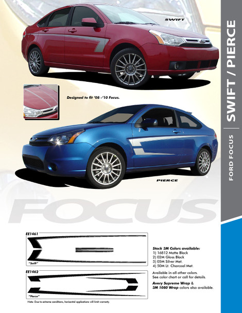 Ford SWIFT and PIERCE : Ford Focus Vinyl Graphics Packages