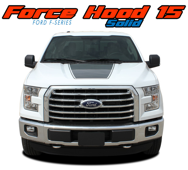 FORCE HOOD SOLID Hood "Appearance Package Style" Vinyl Graphic Solid Color Decal Kit : Ford F-Series F-150 Vinyl Graphics Decals Stripes Kit
