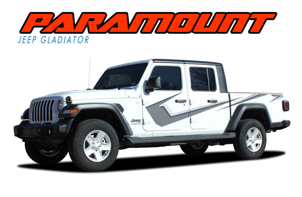PARAMOUNT DIGITAL PRINT for Jeep Gladiator Side Body Star Vinyl Graphics Decal Stripe Kit