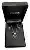 Harley-Davidson® Women's Bling Heart Necklace & Post Earrings Gift Set HDS0008-18
