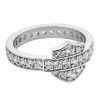 Harley-Davidson® Women's Ring- Silver Bling Bar & Shield Band, Silver HDR0159