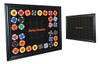 Harley-Davidson® 48 Poker Chip Collectors Frame, 21.25 x 15.25 inch, Black 6958