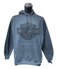 Hooded Sweatshirt- Bar + Shield - R004546