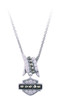 Harley-Davidson® Womens Bling Bard Wire B&S Necklace, Sterling Silver HDN0451