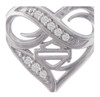 Harley-Davidson® Women's Infinity Thorn Heart Post Earrings, Sterling Silver