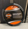 Harley-Davidson Bar & Shield Steering Wheel Cover
Embossed gray Bar & Shield logos
Protects you hands against hot and cold extremes
Fits all cars, trucks and boats with steering wheels 14.5 to 15 inches
Fits in seconds, just slips over your steering wheel