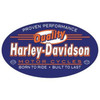 HARLEY-DAVIDSON® QUALITY OVAL DIE-CUT EMBOSSED TIN SIGN
