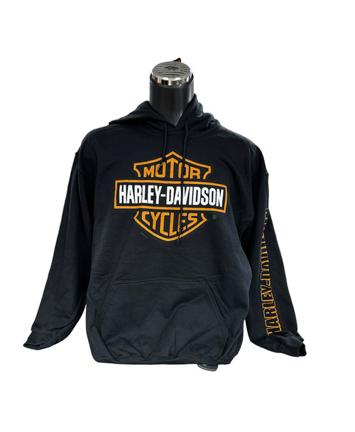 Men's Hooded Sweatshirt- Bar + Shield - R004543