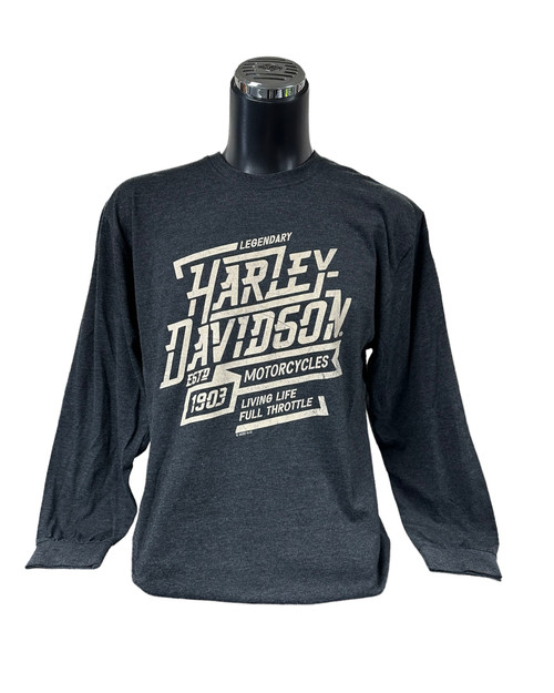 Men's Long Sleeve T-shirt - Thunder- 402911740