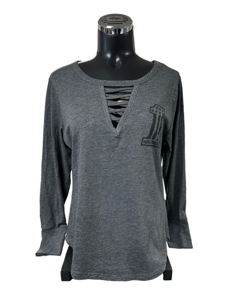 Women's Long Sleeve Top- 402912030 - Reckless