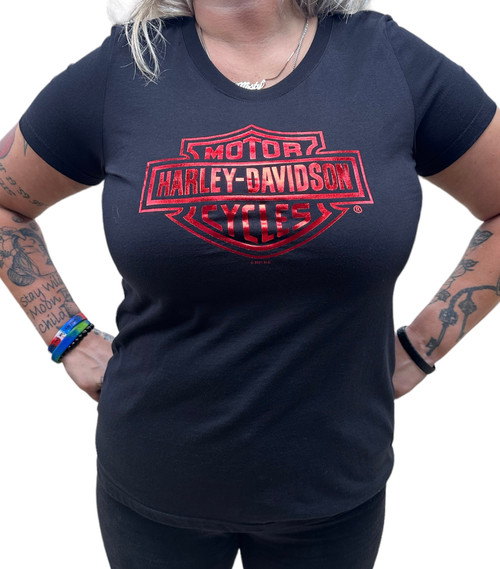 Women's Short Sleeve Tee - Red B-S - R004342