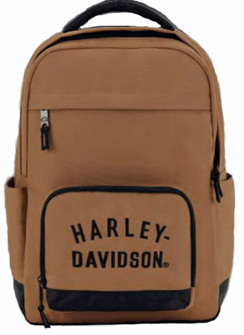 Harley-Davidson® Rugged Twill Backpack | Brown - 90224-BROWN
