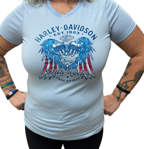 Women's Short Sleeve Tee- Heart Flag - 402911100