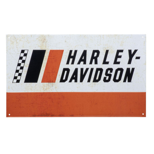 H-D RACING STRIPES TIN SIGN