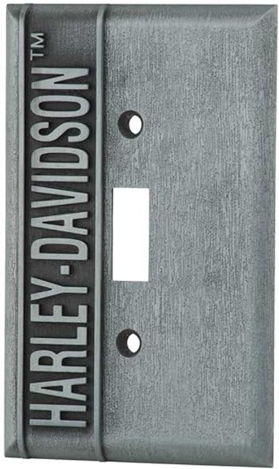 Harley-Davidson Heavy-Duty H-D Single Switch Plate, Hardware Included HDL-10169