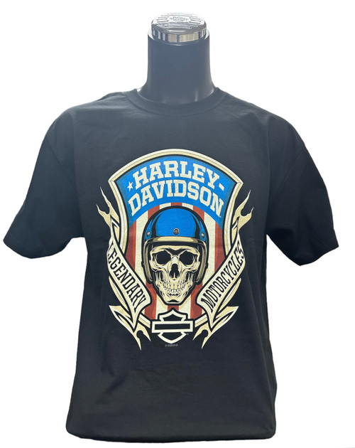 Men's Short Sleeve Shirt- Skull Shield- 402913160