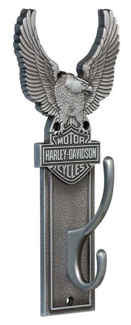 Harley-Davidson® Eagle Bar & Shield Coat Hook Heavy-Duty Antique Finish HDL-10143