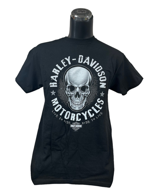 Men's Short Sleeve Shirt- Center Skull- 402912980