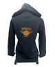 Women's Zip up Hooded Sweatshirt- Mini B-S- R004564