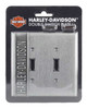 Harley-Davidson® Heavy-Duty H-D Double Switch Plate, Hardware Included HDL-10170