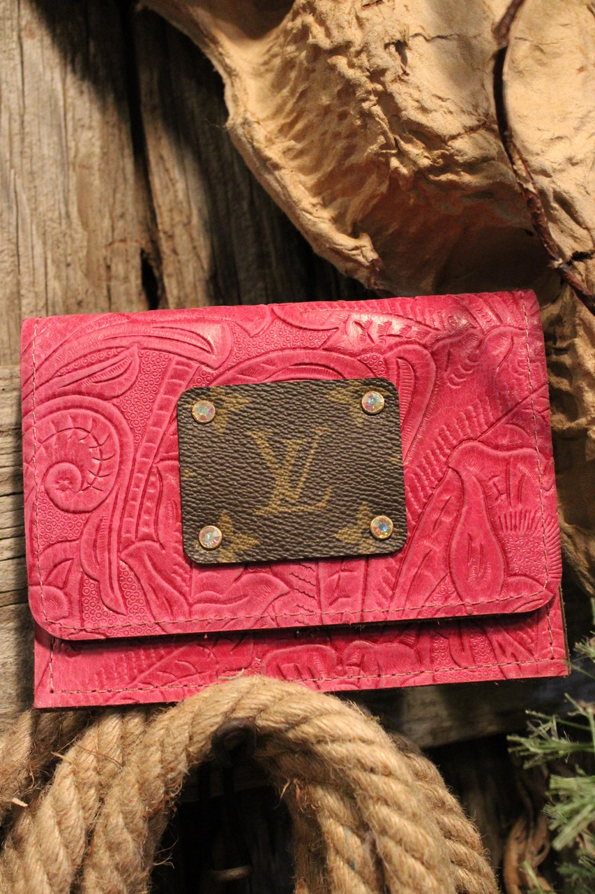 Authentic Rowdy Range Pink Louis Vuitton Card Holder, Leather Wallet