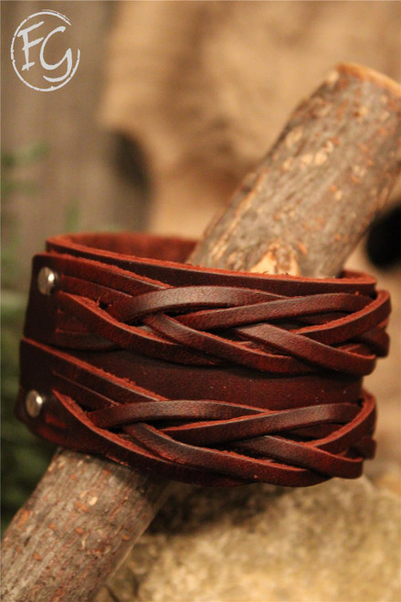 Leather Bracelet, Farm girls fancy frills