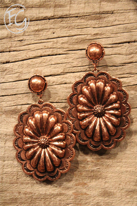 Crashing Copper Earrings