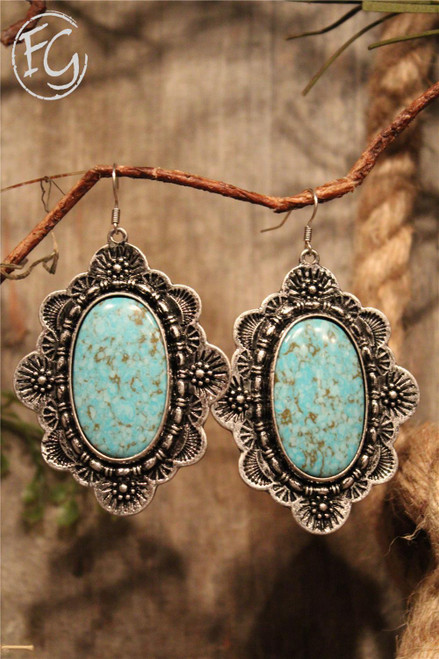 Bold Beauty Turquoise Earrings