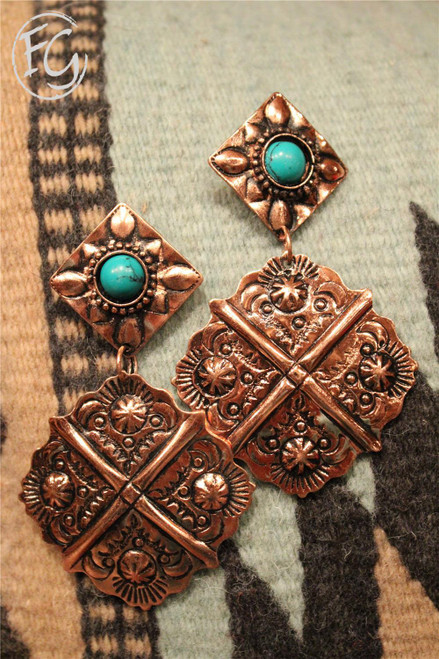 Crazy Over Copper Earrings