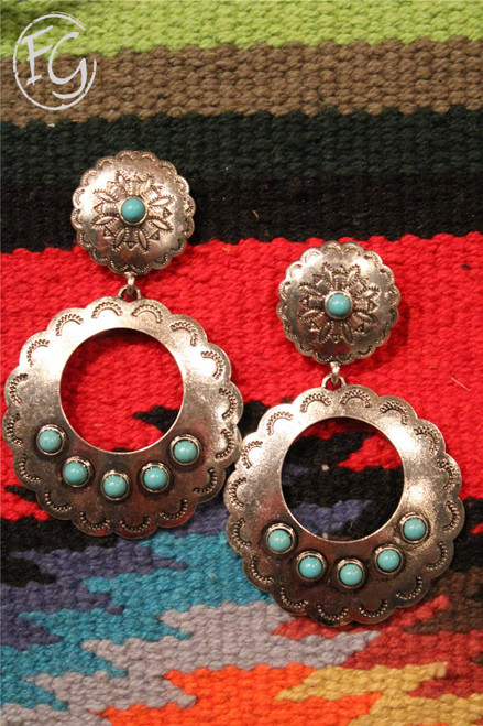 Hurricane Turquoise Earrings