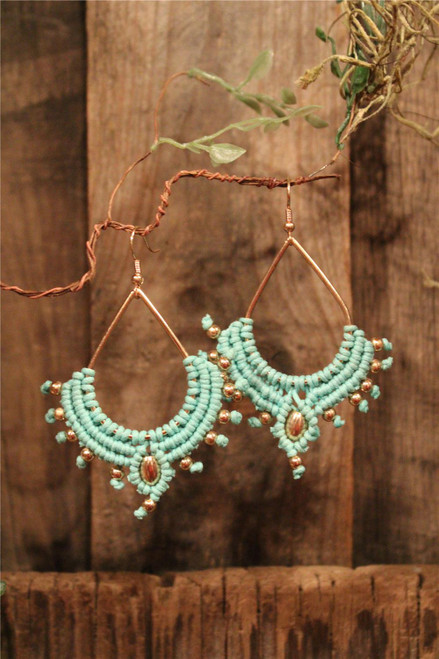 Chandelier Mint Earrings