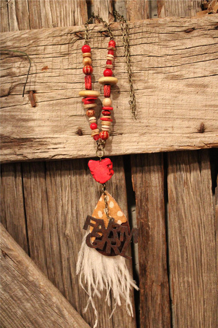 Farm Girls Farmer Necklace